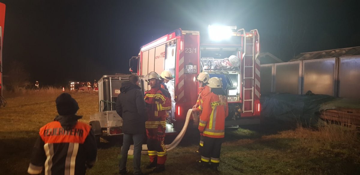 Großbrand bei Döhlau