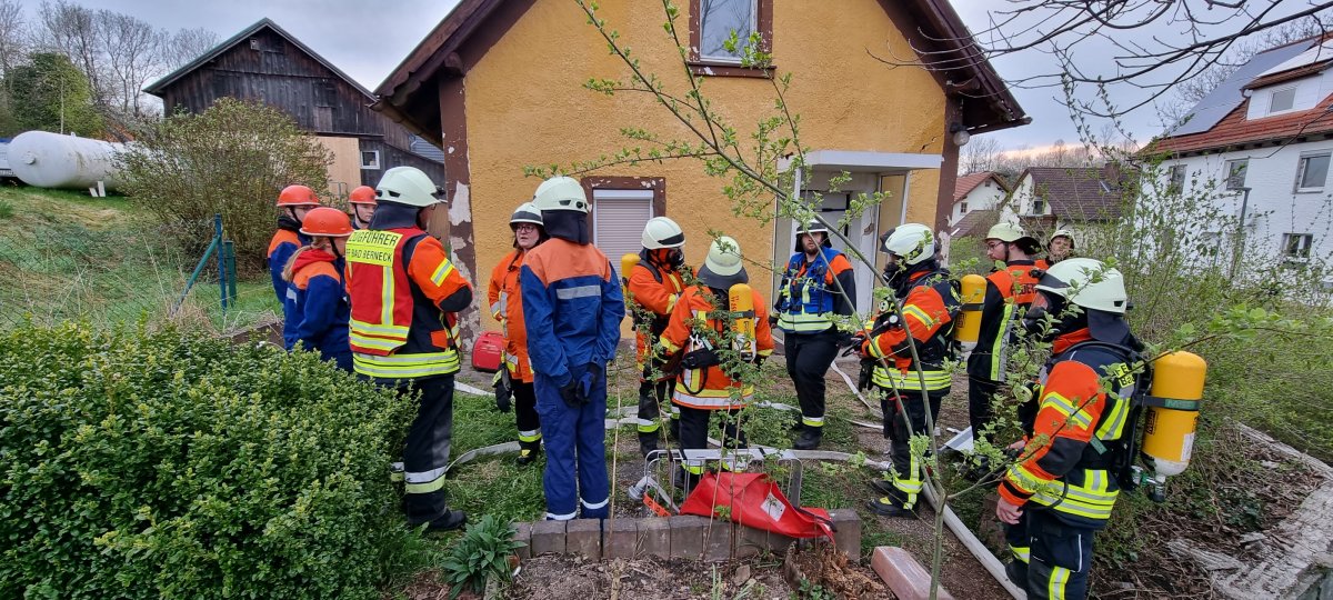 Löschzugübung mit Ortswehren in Bärnreuth