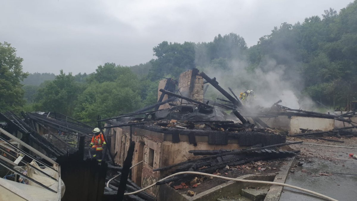 Scheunenbrand in Leisau
